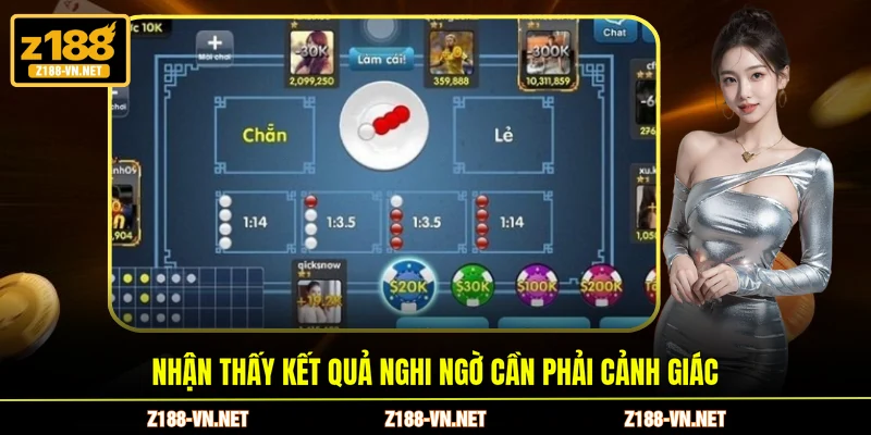 Nhận thấy kết quả nghi ngờ cần phải cảnh giác
